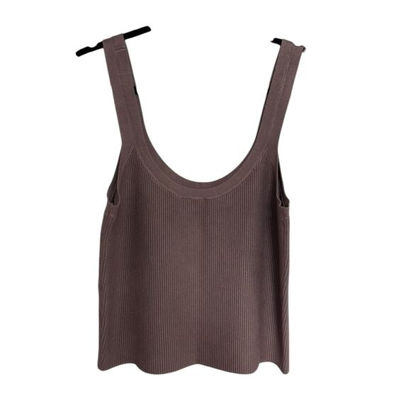NWT Abercrombie Ribbed Sweater Tank in Dark Mauve - Size XL - Picture 2 of 6